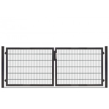 Rohrrahmentor Profi-Max 2 flg. Lichte Weite: 3140 mm Höhe 1200 mm Anthrazit RAL 7016