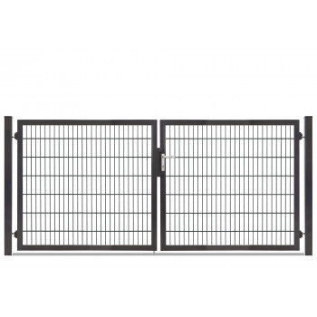 Rohrrahmentor Profi-Max 2 flg. Lichte Weite: 3140 mm Höhe 1400 mm Anthrazit RAL 7016