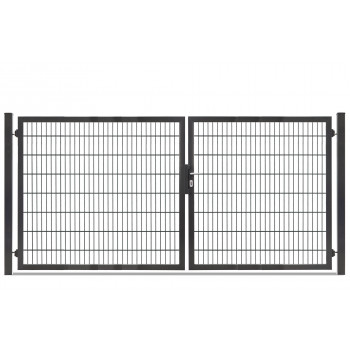 Rohrrahmentor Profi-Max 2 flg. Lichte Weite: 3140 mm Höhe 1600 mm Anthrazit RAL 7016