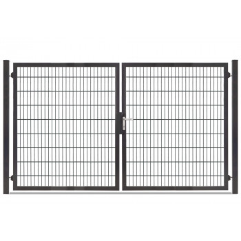 Rohrrahmentor Profi-Max 2 flg. Lichte Weite: 3140 mm Höhe 1800 mm Anthrazit RAL 7016