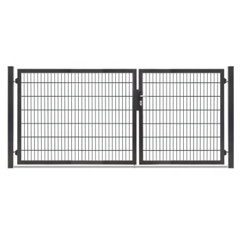 Rohrrahmentor Profi-Max 2 flg. Lichte Weite: 3140 mm Höhe 1400 mm Anthrazit RAL 7016