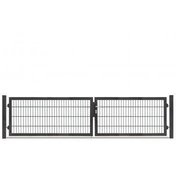 Rohrrahmentor Profi-Max S 2 flg. Lichte Weite: 3390 mm asymmetrisch Höhe 800 mm Anthrazit RAL 7016