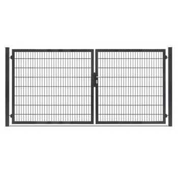 Rohrrahmentor Profi-Max S 2 flg. Lichte Weite: 3390 mm asymmetrisch Höhe 1600 mm Anthrazit RAL 7016