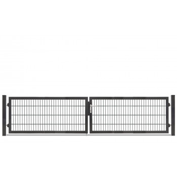 Rohrrahmentor Profi-Max 2 flg. Lichte Weite: 3640 mm Höhe 800 mm verzinkt (silberfarben)