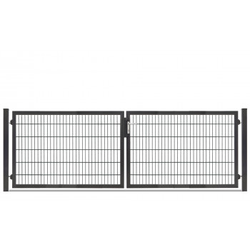 Rohrrahmentor Profi-Max 2 flg. Lichte Weite: 3640 mm Höhe 1200 mm verzinkt (silberfarben)