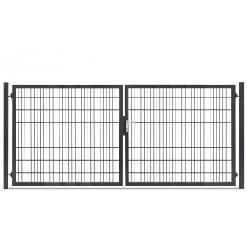 Rohrrahmentor Profi-Max 2 flg. Lichte Weite: 3640 mm Höhe 1600 mm verzinkt (silberfarben)