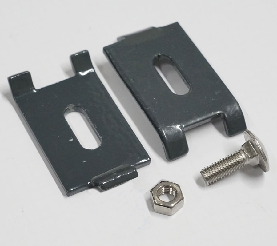 Zaun Verbinder Set Doppelstabmatten Eckverbinder Mattenverbinder Gitter Flach