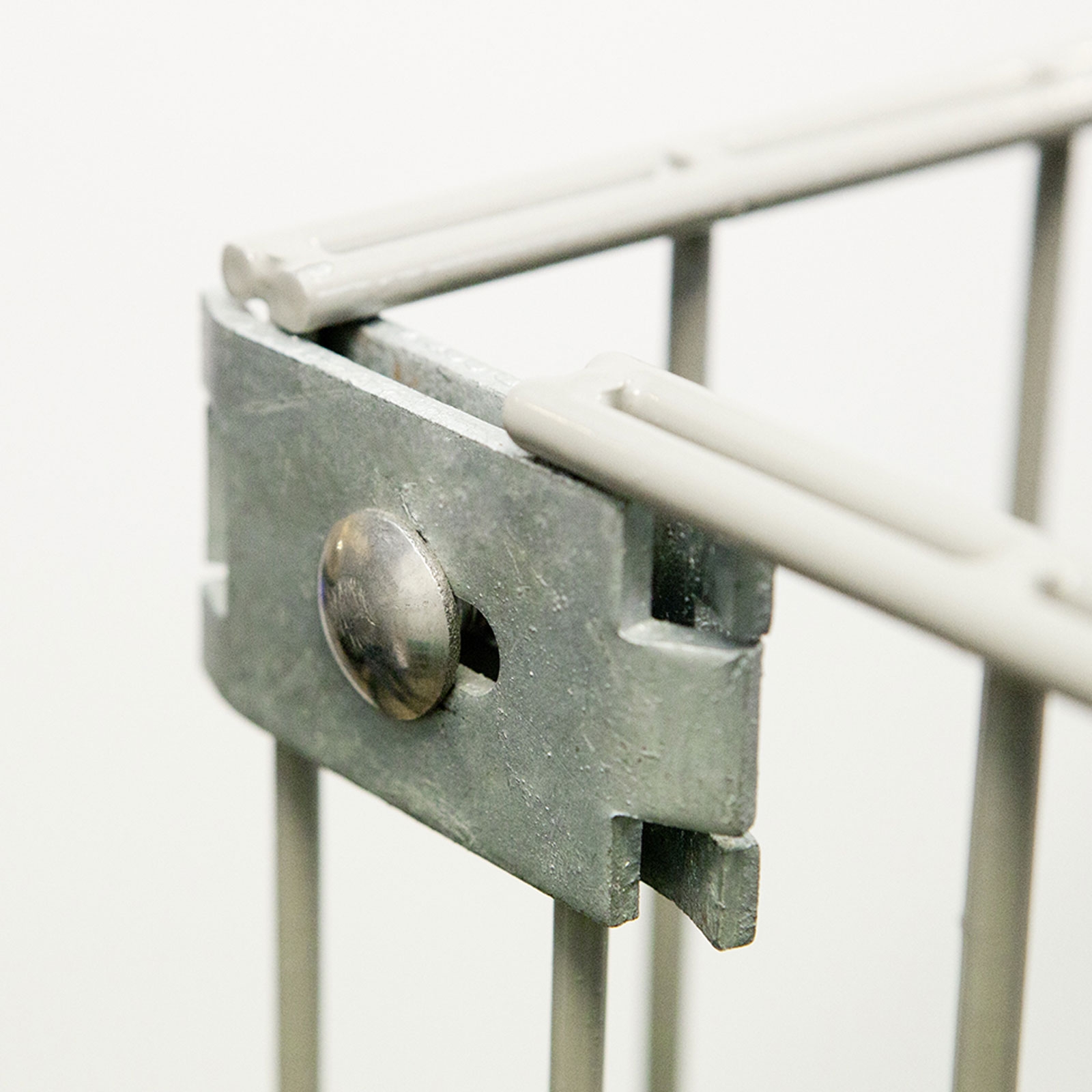 Zaun Verbinder Set Doppelstabmatten Eckverbinder Mattenverbinder Gitter Flach