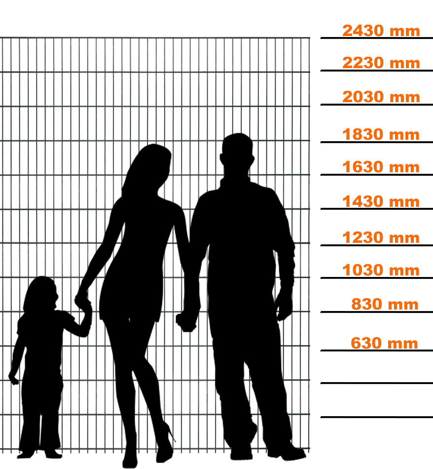 Zaunhöhe auswählen
