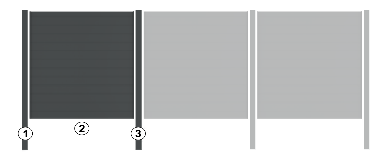Aluminium Zaun Rhombus Paneele Technische Zeichnung