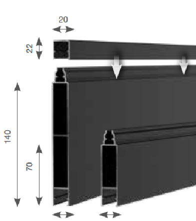 Aluminium Zaun Paneele Detail